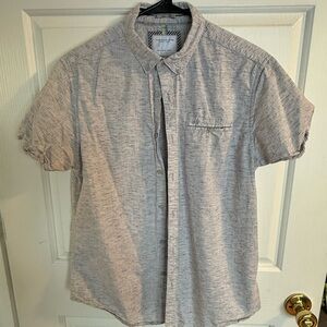 Men's Gray Short Sleeve Shirt